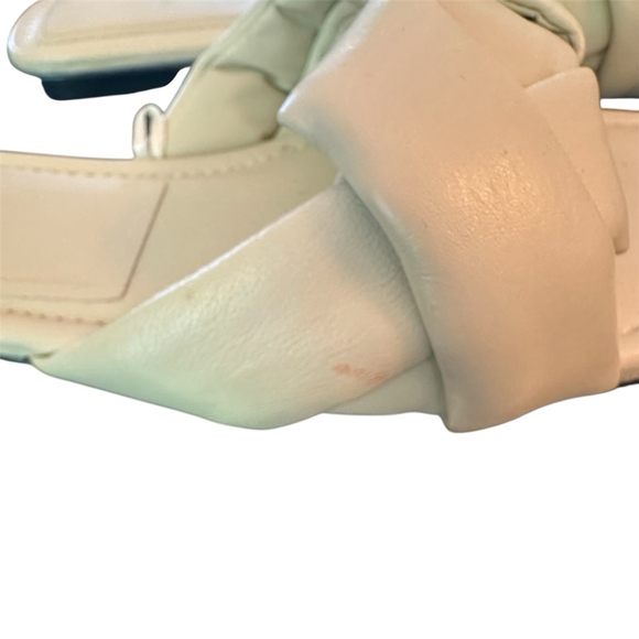 ZARA CREAM FLAT SANDLE, SLIP ON, BRAIDED DESIGN & PADDED SOLE SZ 38 - Picture 9 of 9